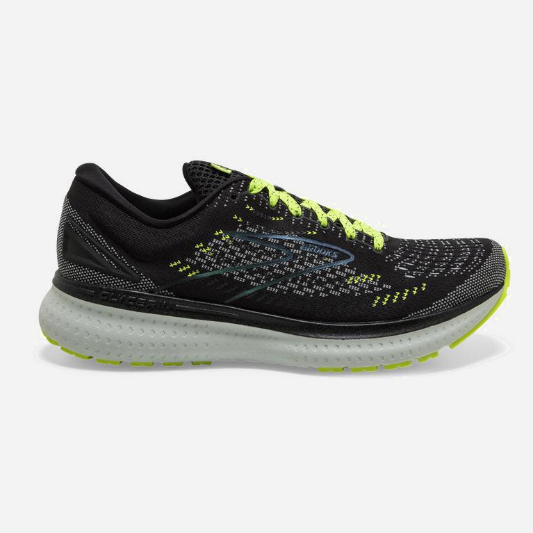 Brooks Glycerin 19 Womens Road Running Shoes Ireland Black/Nightlife/GreenYellow/Blue (NMGI-60398)